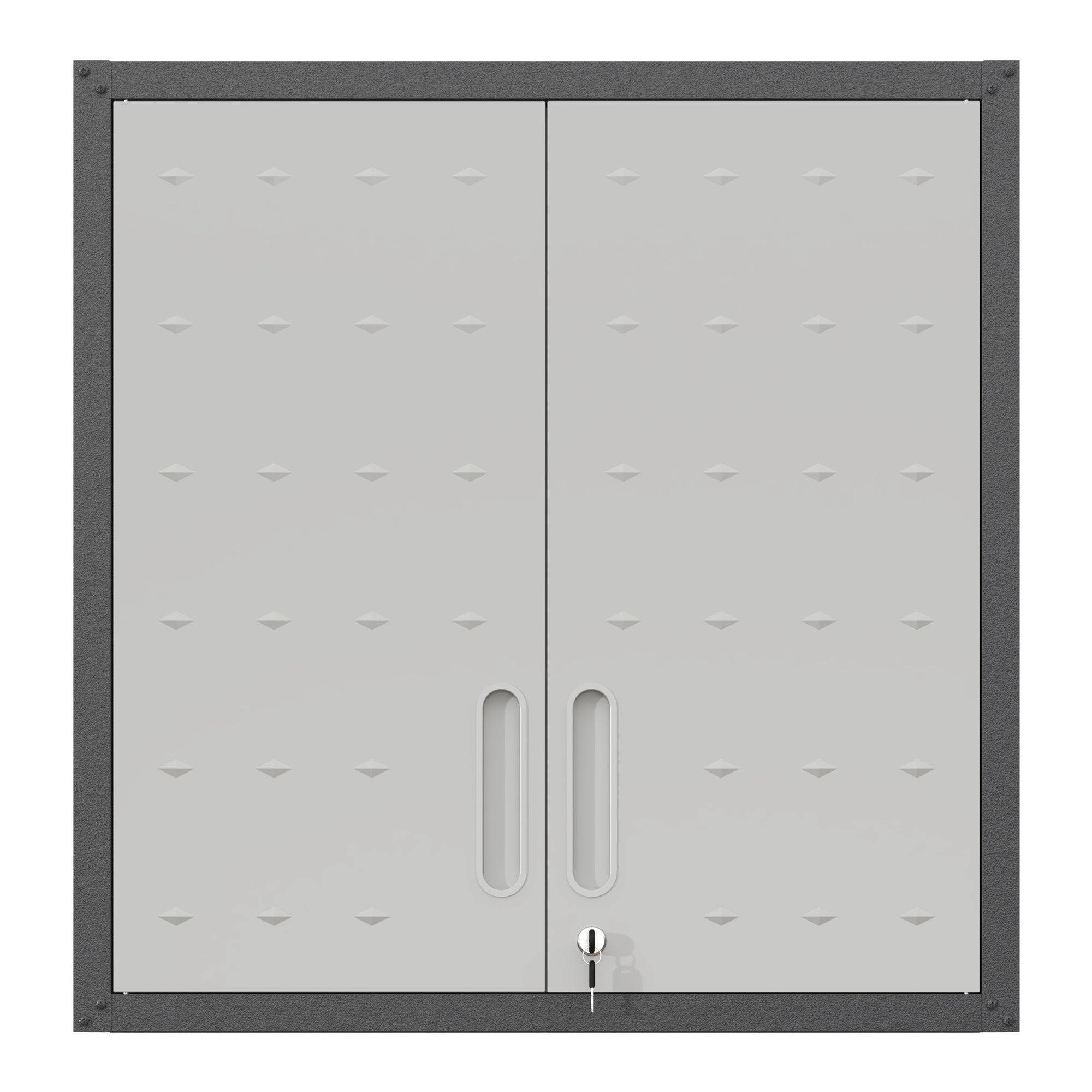Metal Wall-Mounted Tool Storage Cabinet with Locking Door and 1 Shelf for Garage Warehouse,Office,Assembly Required