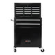 High Capacity Rolling Tool Chest with Wheels and Drawers, 8-Drawer Tool Storage Cabinet--BLACK
