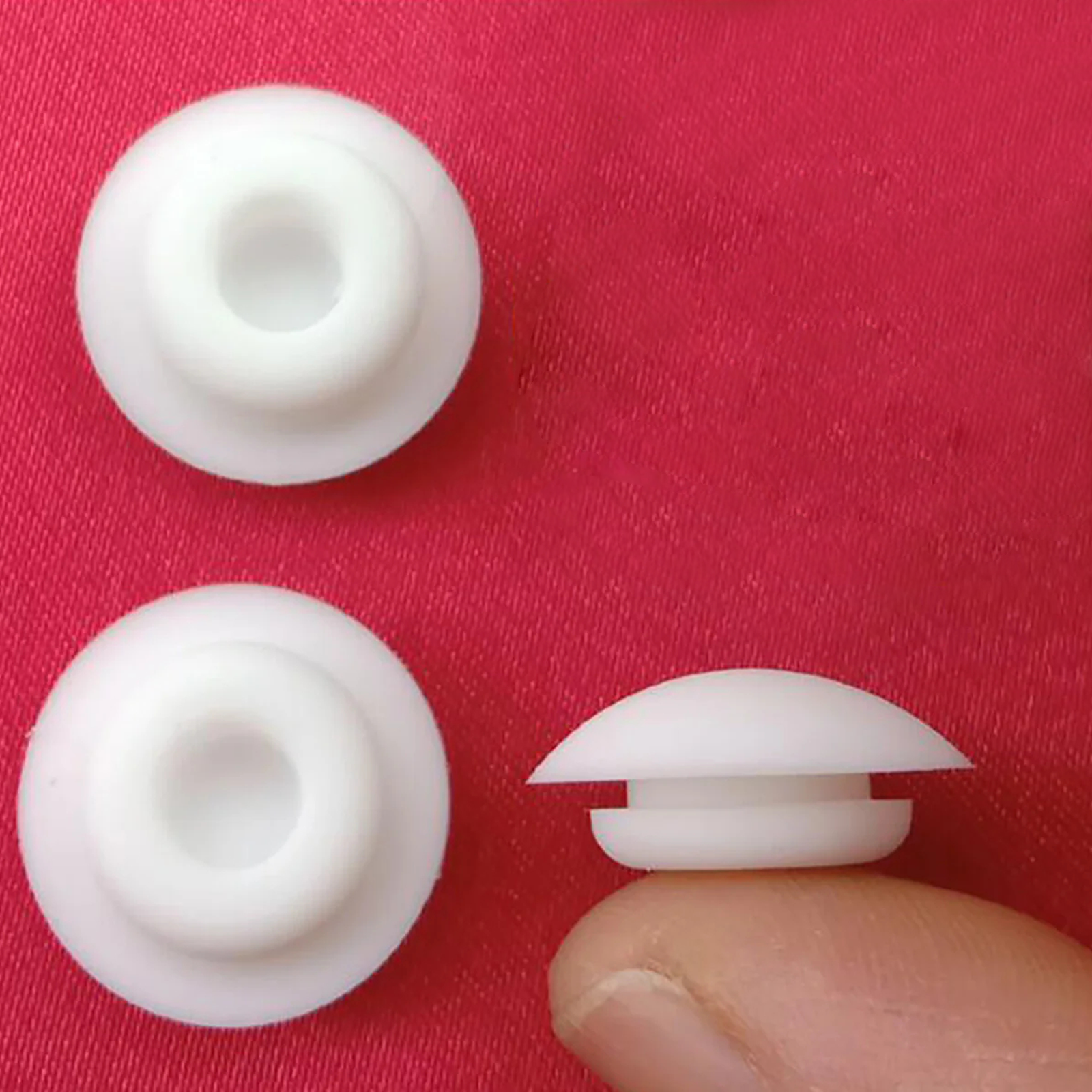 Snap on Hole Plug Bung Silicone Rubber Blanking End Caps Tube Pipe Inserts 9.5mm