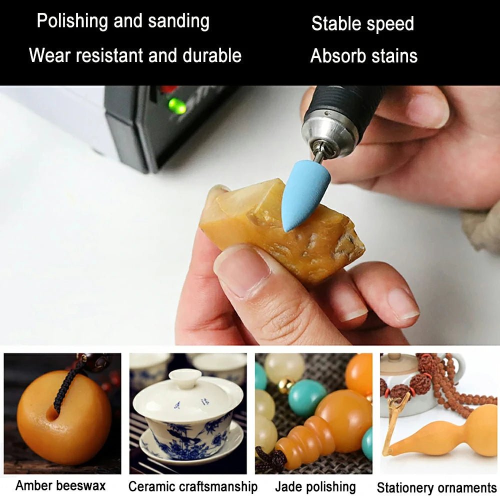 Dental Silicone Rubber Polishers Burs Grinding Heads 2.35mm HP Shank Drill Rotary Dentist Tool Dental Lab Instrument - HomeDIYer