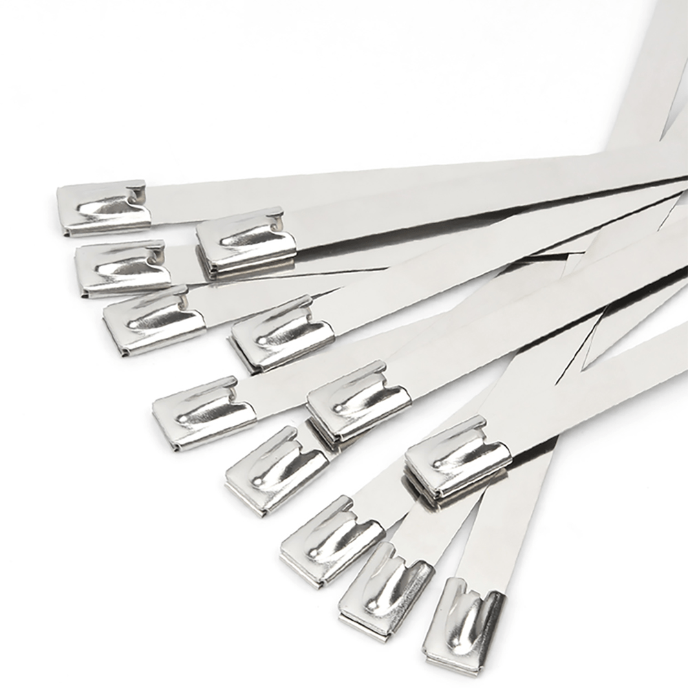 100 PCS Metal Cable Zip Ties Stainless Steel Heavy Duty Self - Locking Cable Ties - HomeDIYer