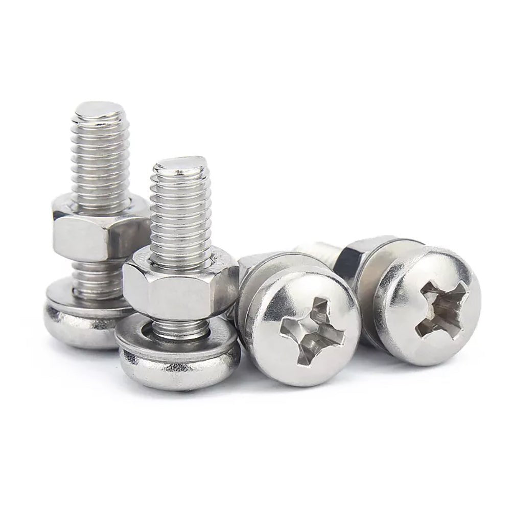 700Pcs Phillips Pan Head Screws Nuts Bolts and Flat Washers Assortment Set - HomeDIYer