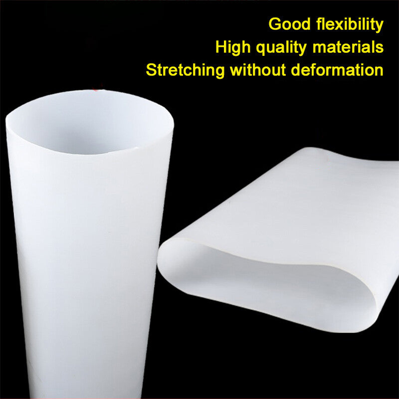 Silicone Rubber Pipe Sleeve — Round O-Shaped Soft Hose, ID φ20mm–225mm × 1M