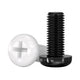White/Black Nylon Phillips Machine Screws – M2 to M6, Plastic Round Pan Head Bolts