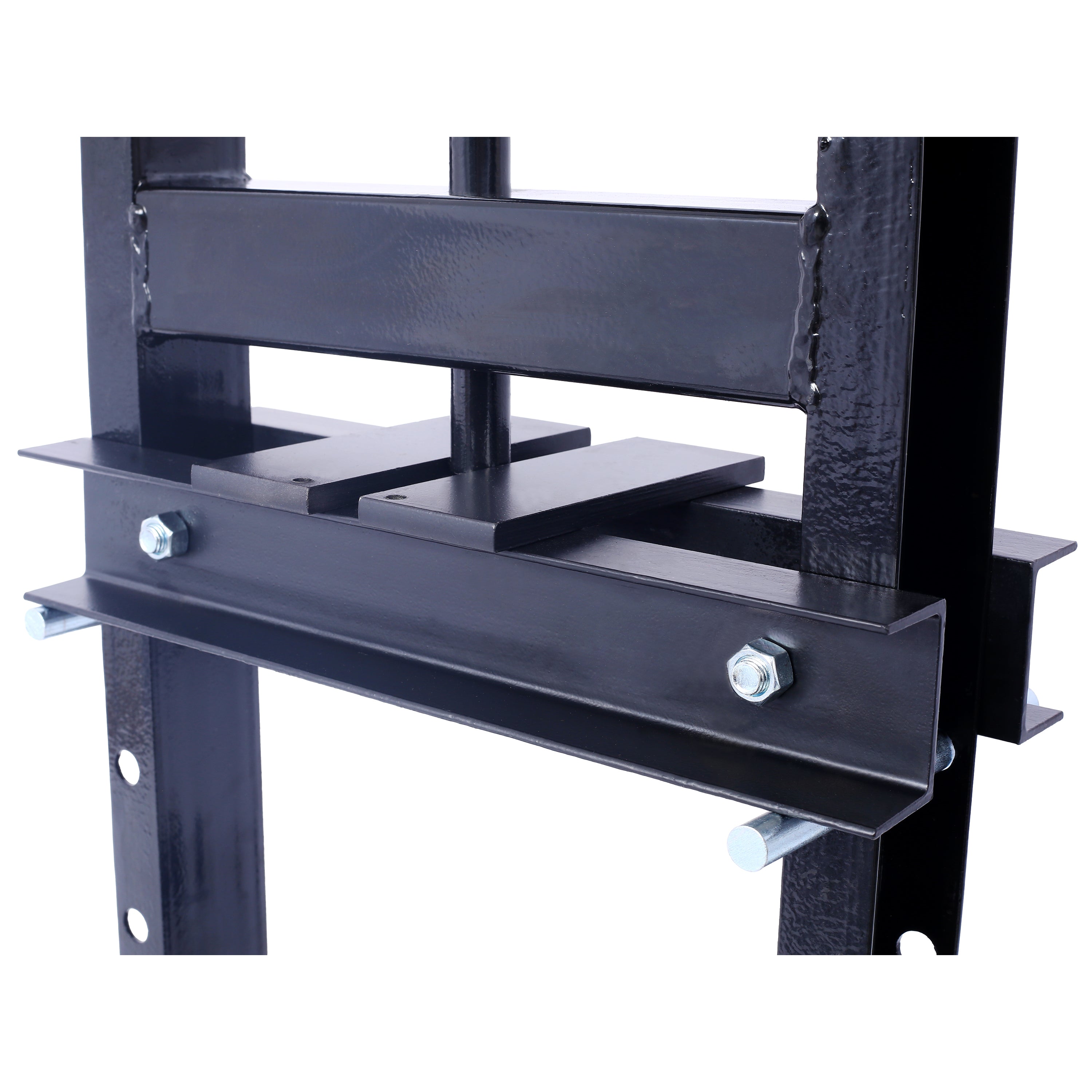 Hydraulic 6 Ton H-Frame Garage Floor Adjustable Shop Press with Plates, 6T, black