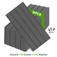 20-Pack Galvanized Metal Roofing Panels 3.54x1.64 FT, Corrugated Steel Siding with Screws, Gray
