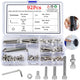 92Pcs M6 Hexagon Socket Cup Head Hex Screw & Nuts Stainless Steel Assortment Set