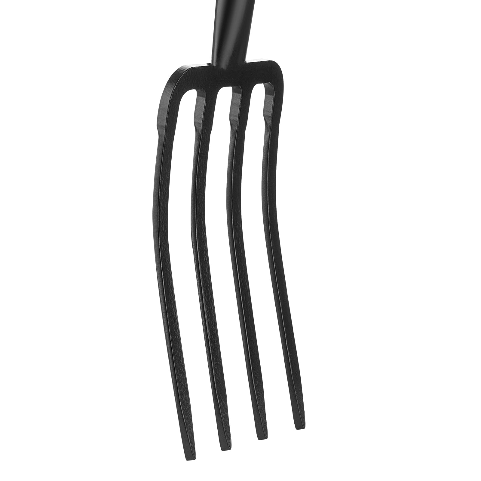 4 Tines Garden Fork Fiberglass Handle 45 in Digging Spading Pitchfork Heavy Duty