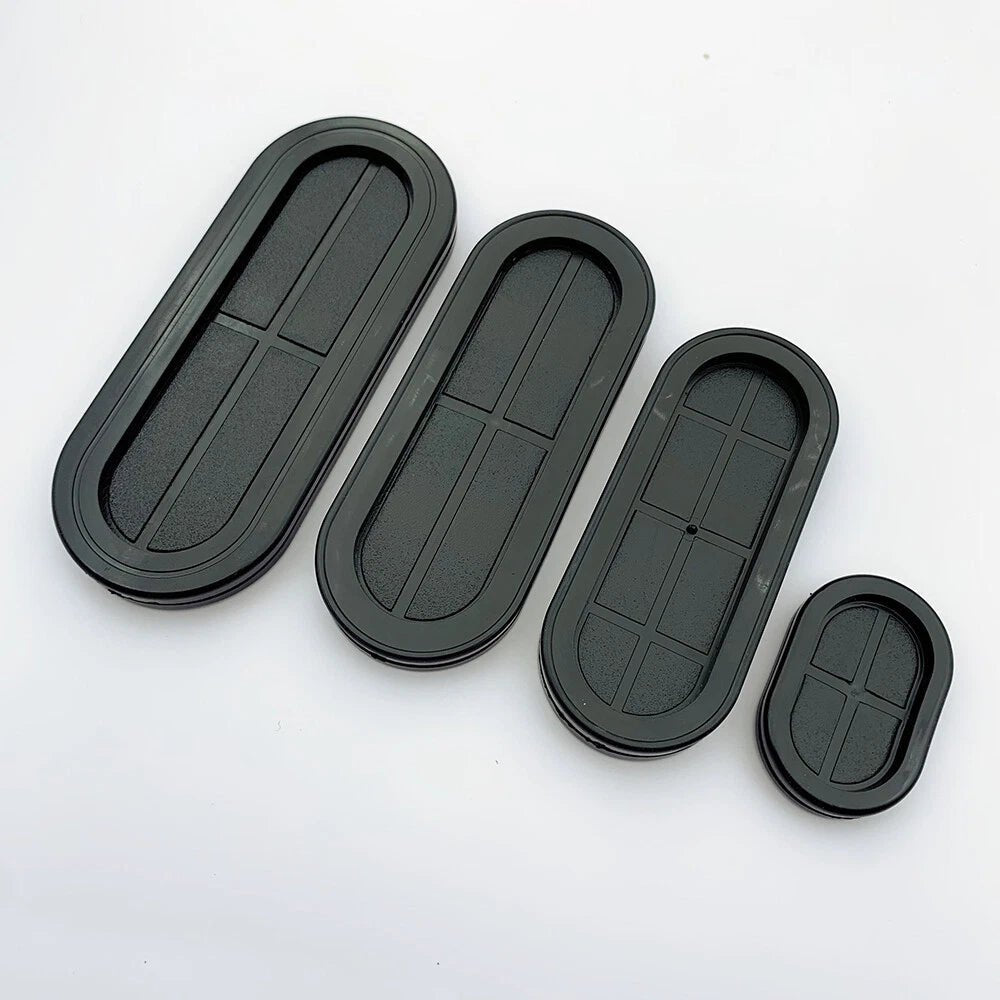 Oval Blanking Blind Rubber Wiring Grommet Dual Sided Closed Cable Hole Plug Bung - HomeDIYer