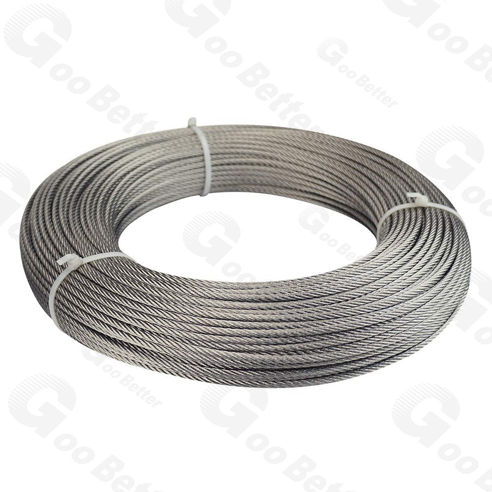 304 Stainless Steel Wire Rope Metal Cable Rigging 0.3mm 0.4mm 1mm 1.2mm - 20mm