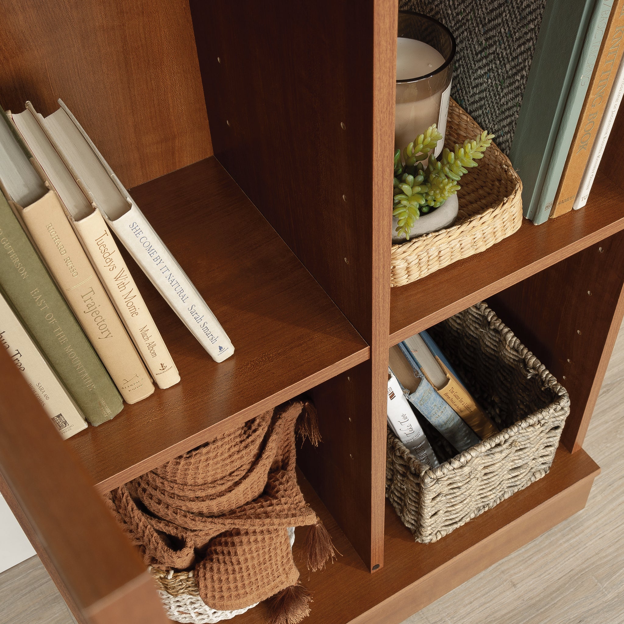 Storage Cabinet with Versatile Storage, Brown finish