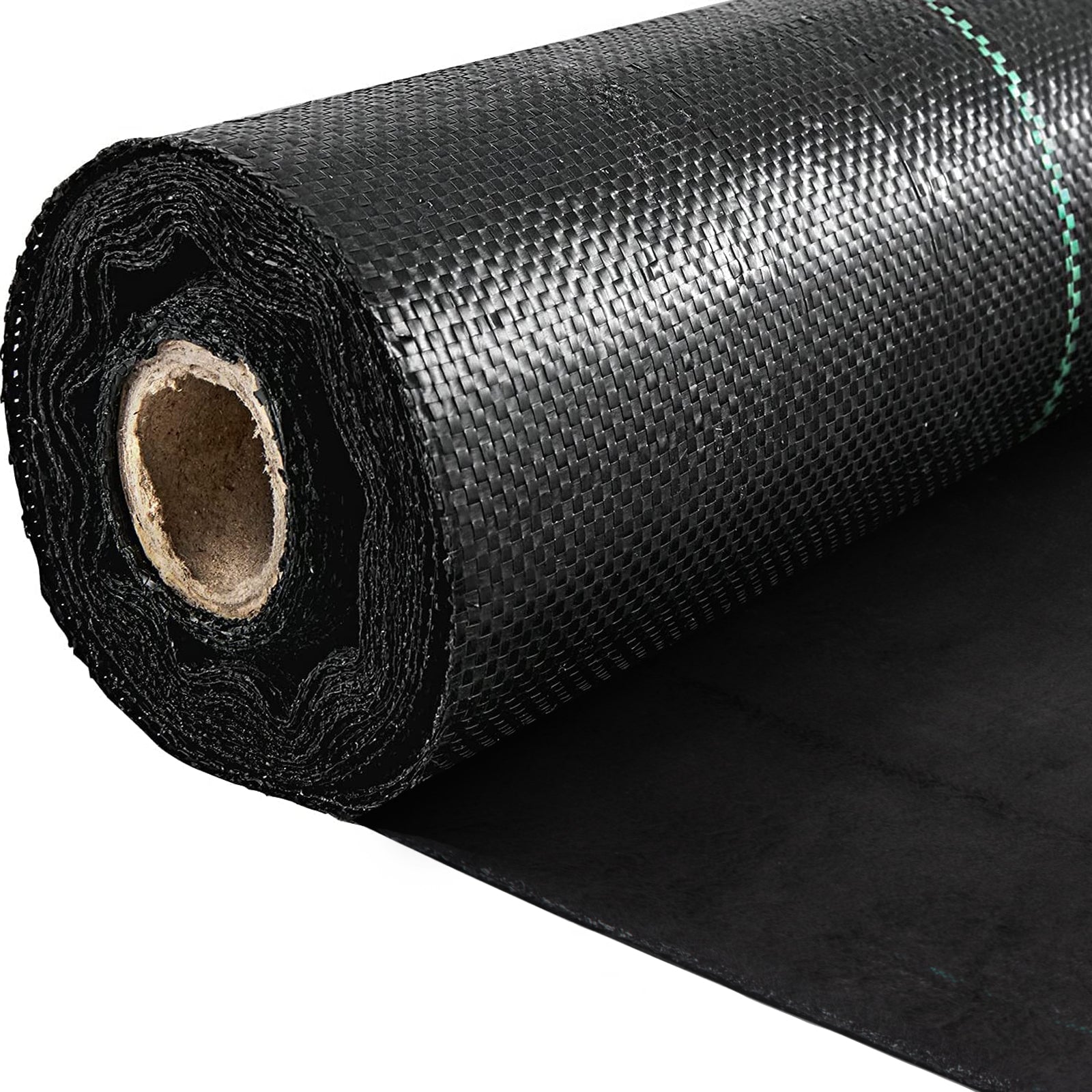 4ft x 100ft Heavy‑Duty 5.8oz Woven Weed Barrier Landscape Fabric — Professional Geotextile Ground Cover Black