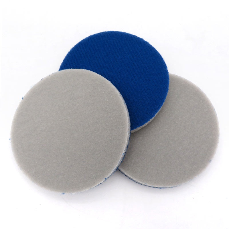 3" 75mm Sponge Foam Hook Loop Sandpaper Wet / Dry Sanding Pad Disc 300#-3000#