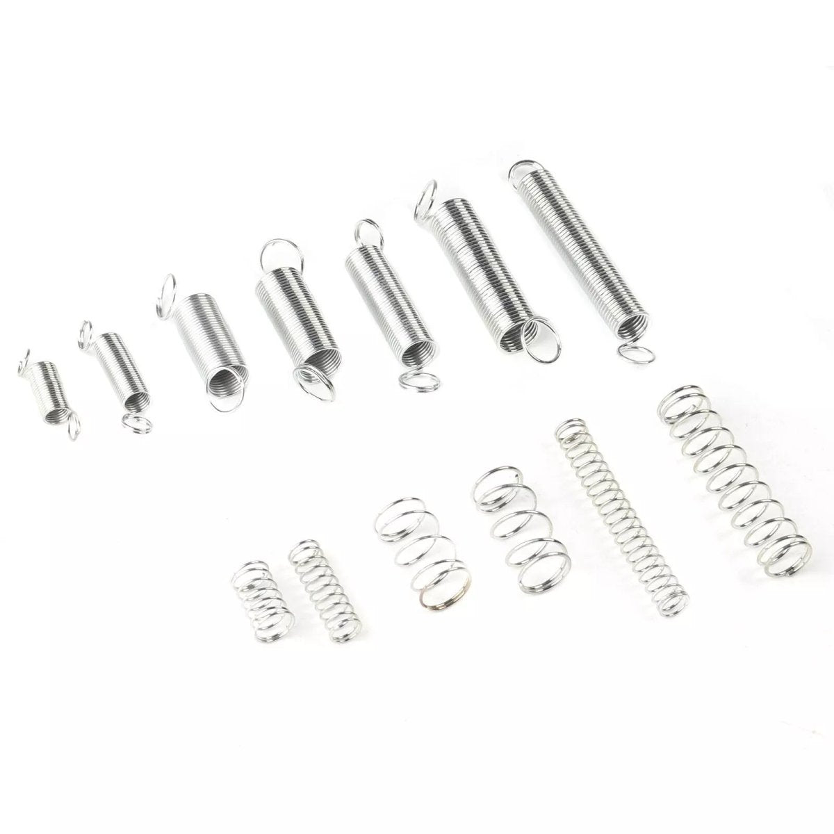 200pcs Coil Spring Small Metal Steel Expansion Compressed Springs Assorted Set - HomeDIYer