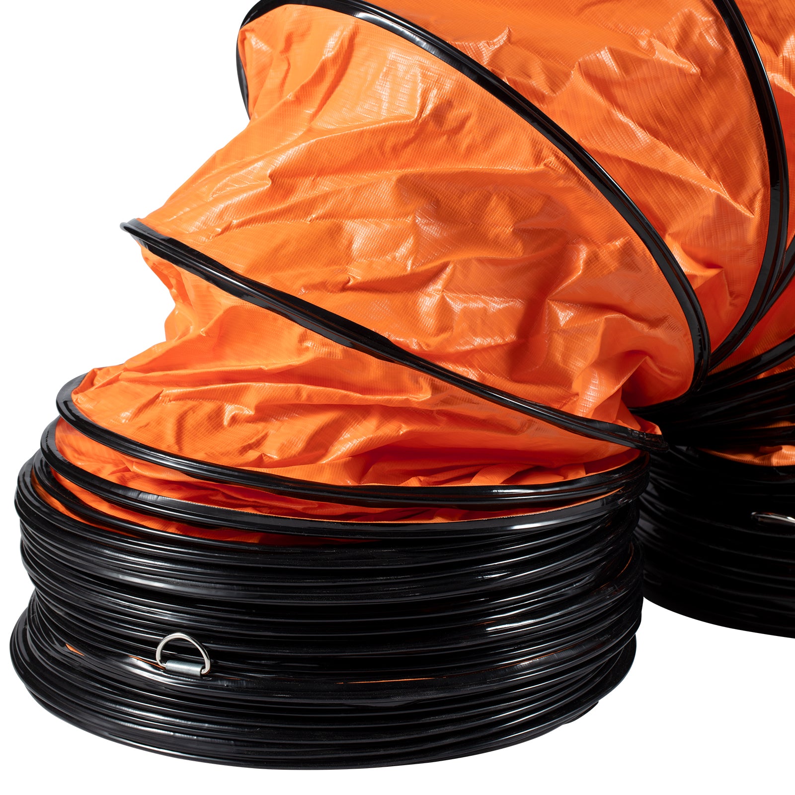 Portable Ventilator, 8 inch Heavy Duty Cylinder Fan with 33ft Duct Hose, 195W Strong Shop Exhaust Blower 1070CFM, Industrial Utility Blower for Sucking Dust, Smoke, Smoke Home/Workplace