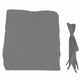 12x9 FT Curved Pergola Replacement Canopy Cover, UV-Resistant Polyester, Grey
