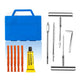 Tubeless Tire Puncture Repair Kit Stainless Steel T-Handle Vulcanizing Tool for Car SUV Motorcycle