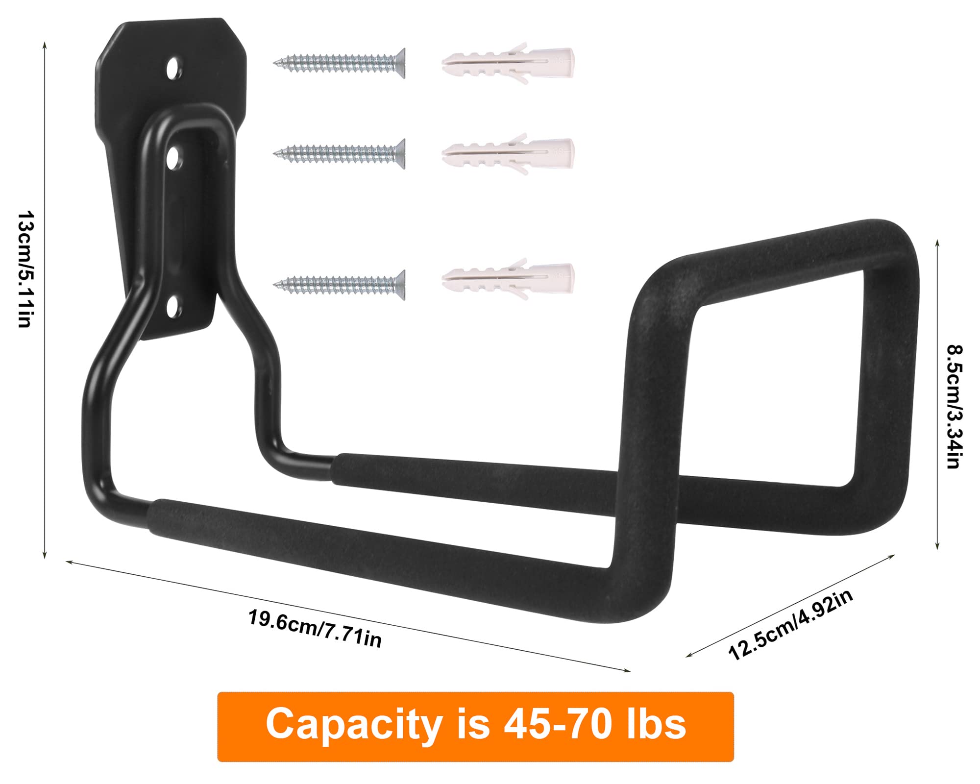 Metal Garden Hose Holder – Heavy Duty Wall Mount Hose Hanger for Outside Yard, Rustproof & Sturdy