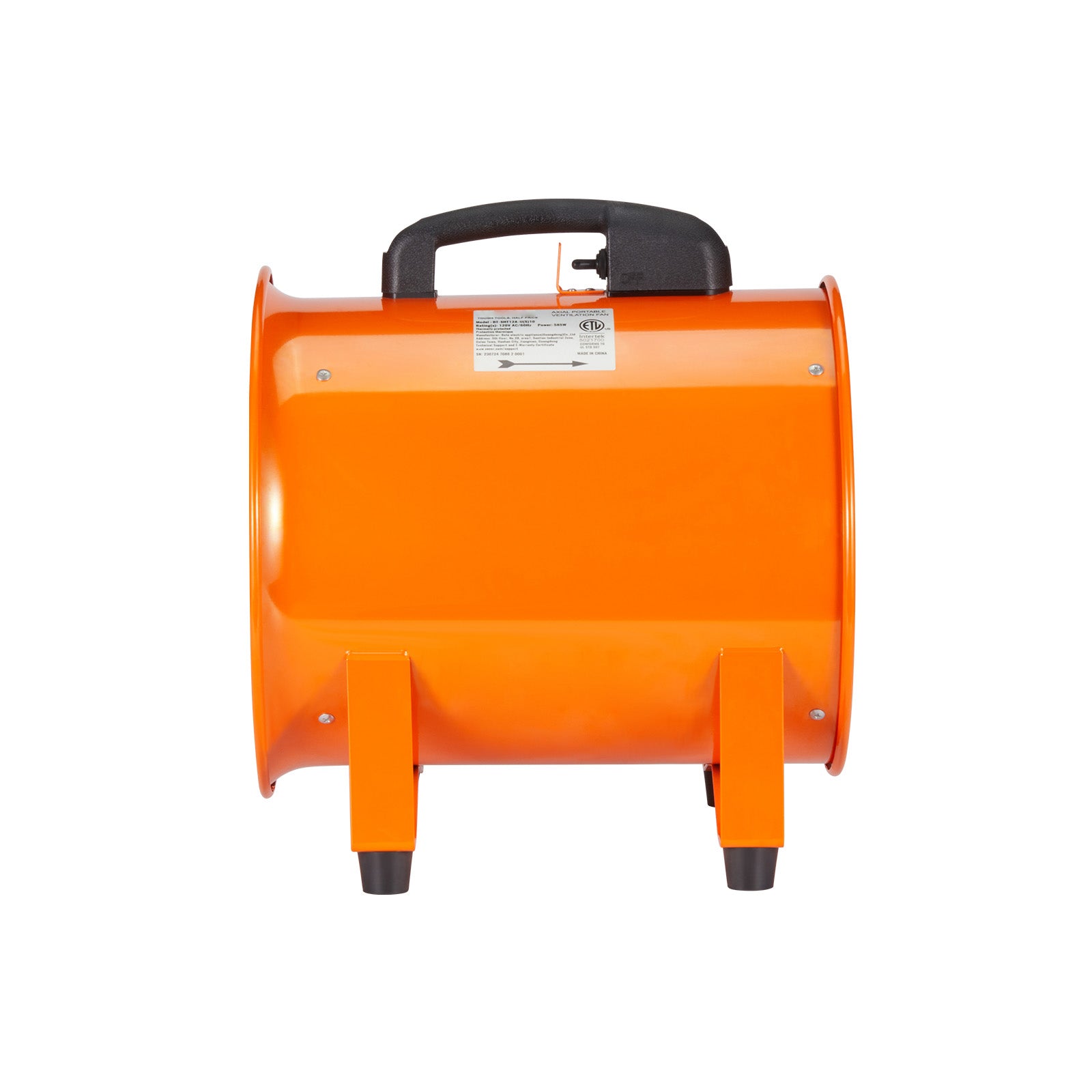 Portable Ventilator, 10 inch Heavy Duty Cylinder Fan with 16.4ft Duct Hose, 380W Strong Shop Exhaust Blower 1893FM, Industrial Utility Blower for Sucking Dust, Smoke, Smoke Home/Workplace