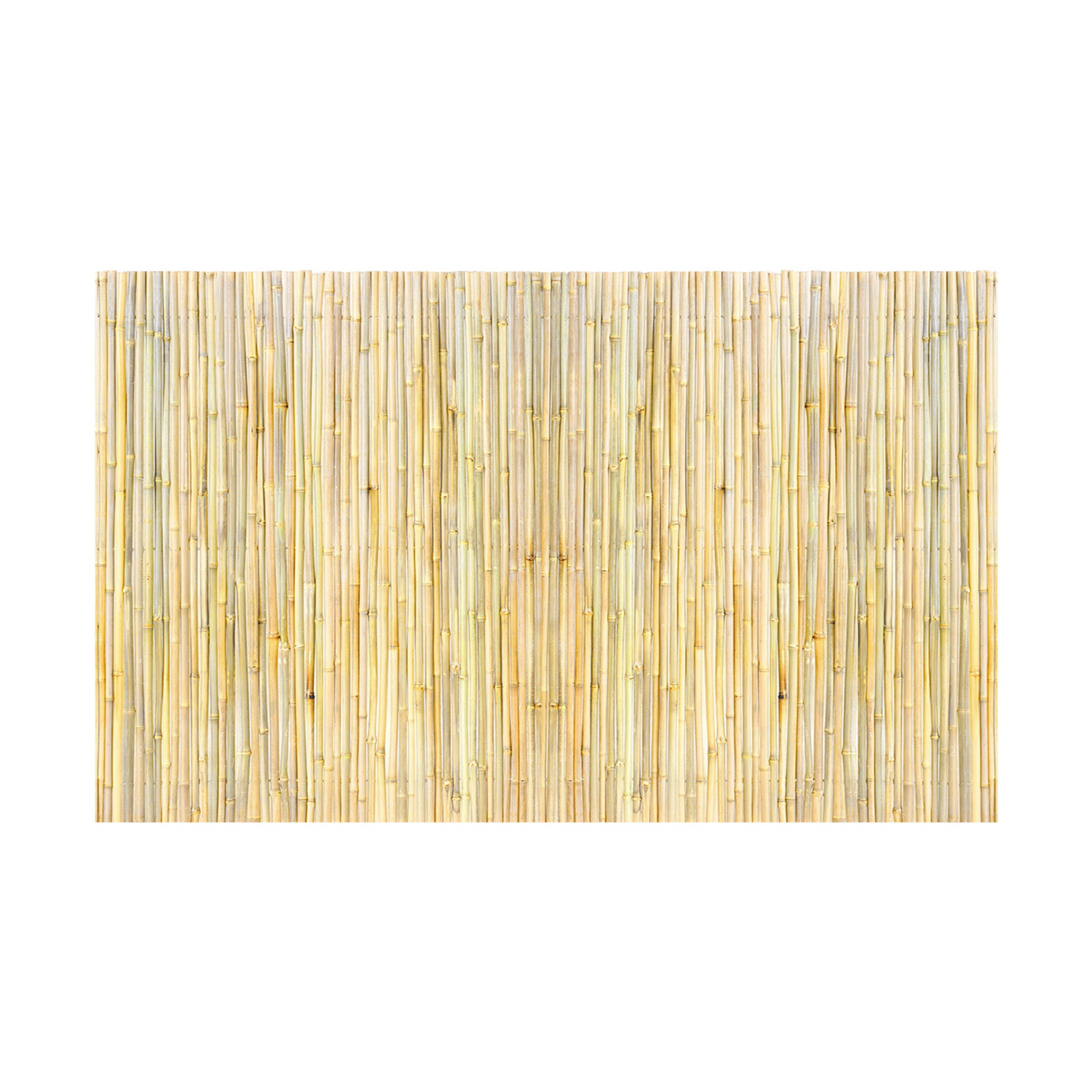 4ft H x 8ft L Natural Moso Bamboo Privacy Fence Roll — Extended Length Outdoor Screen & Garden Decor