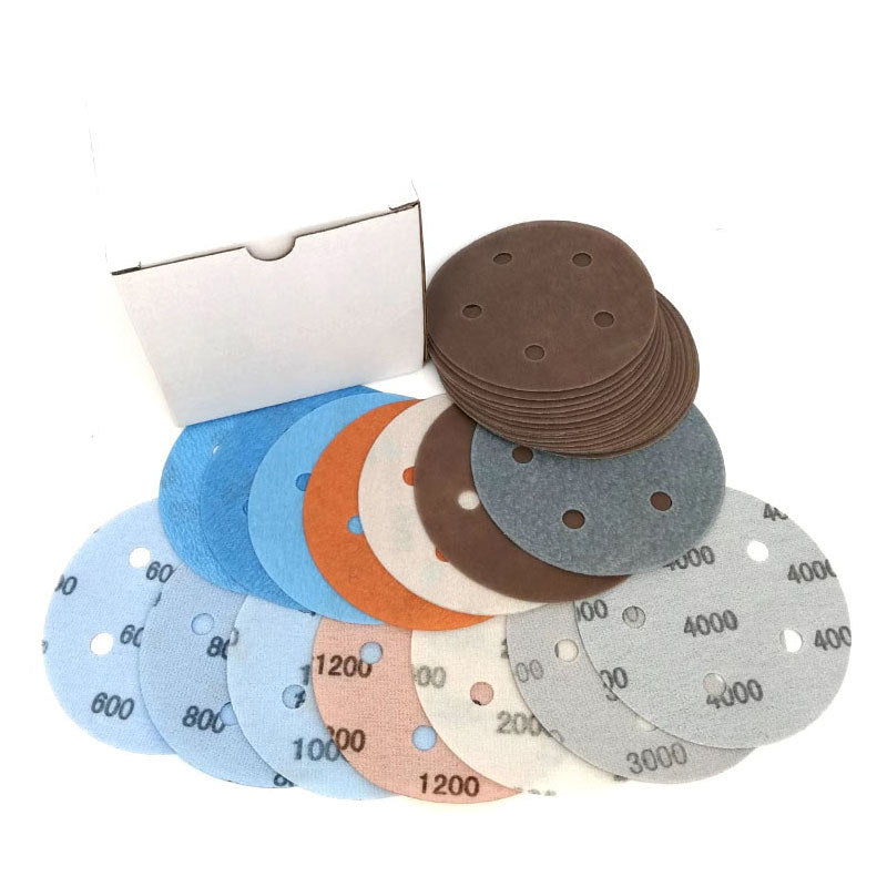 125mm Wet and Dry Sanding Discs 5 inch Sandpaper Hook and Loop Pads 5 Hole