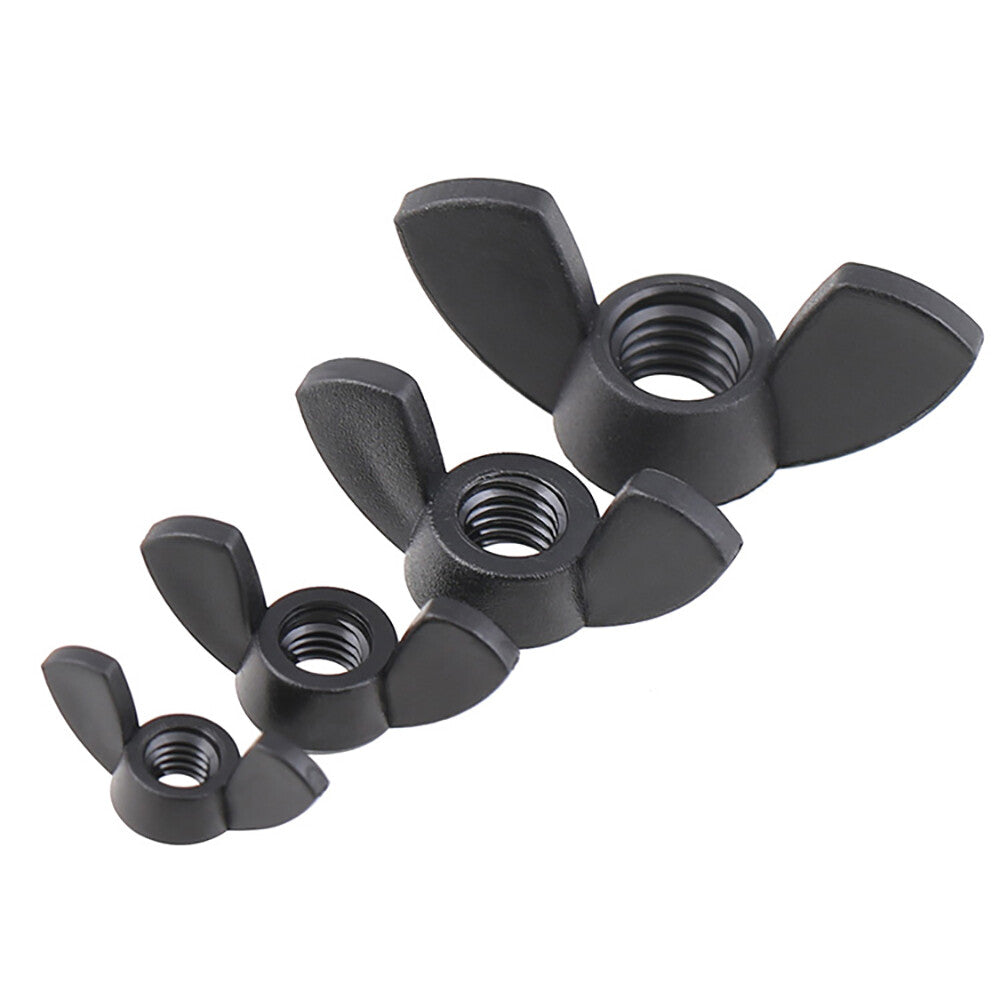 Nylon Butterfly Wing Nuts For Nylon Screws Bolts Black/White/Red/Blue/Yellow