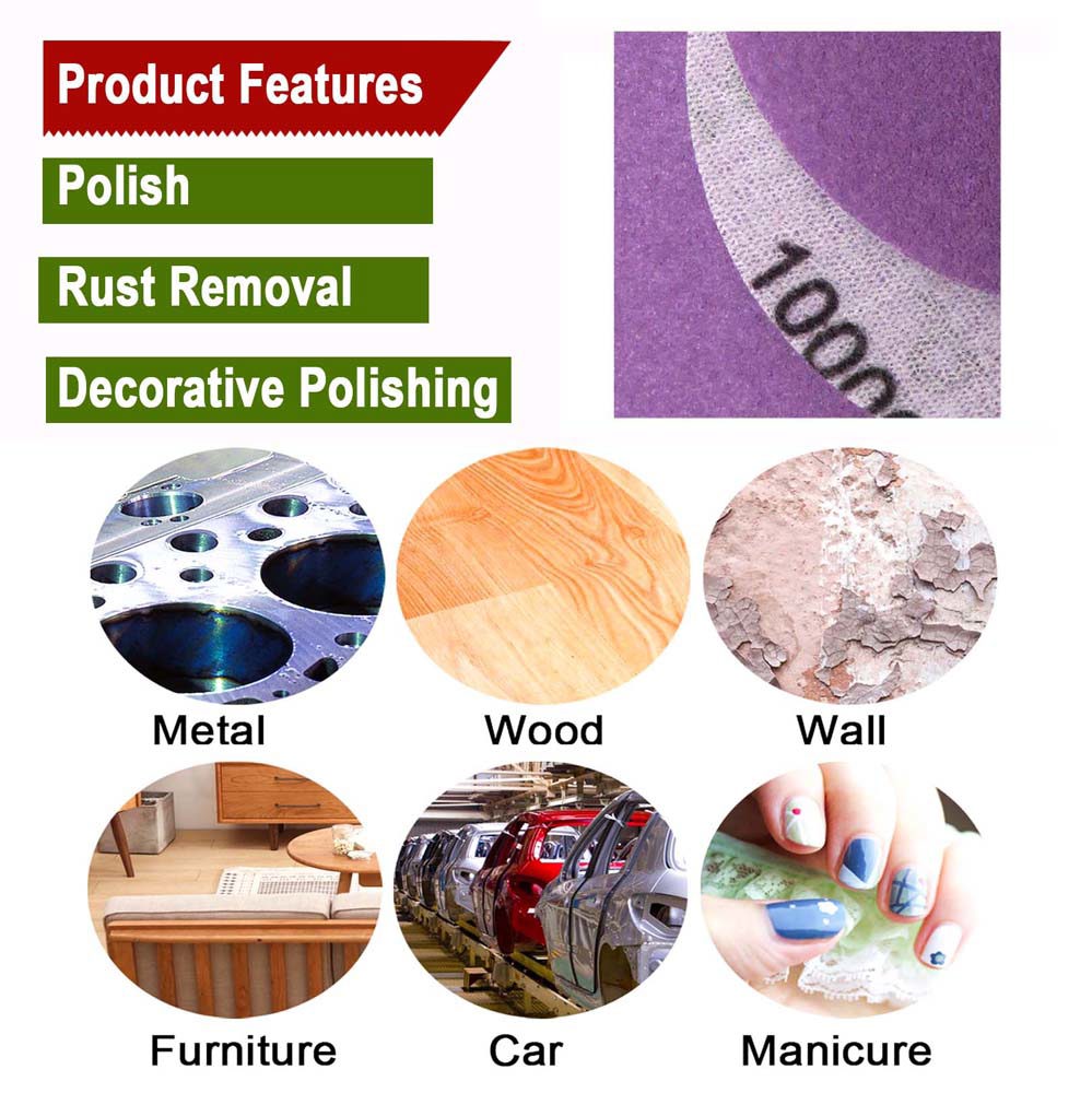 25mm Wet And Dry Sanding Discs 1 Inch Sandpaper Hook And Loop Pads Grit 60-10000