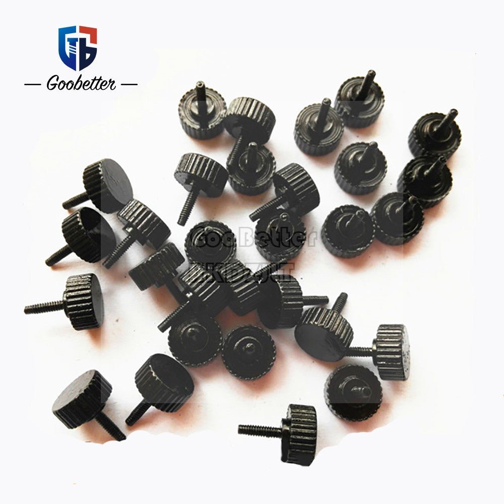 M1.6 Knurled Thumb Screws – Carbon Steel Hand Grip Knob Bolts, 3–10mm, 0.35 Pitch - HomeDIYer