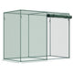 6' x 3' Crop Cage, Plant Protection Tent with Zippered Doors for Vegetable Garden, Backyard, Green