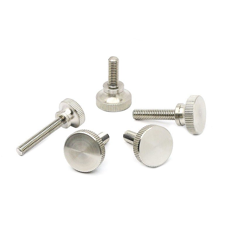 M2–M6 Stainless Steel High Head Knurled Thumb Screws – Hand Tighten Grip Adjustment Knobs - HomeDIYer