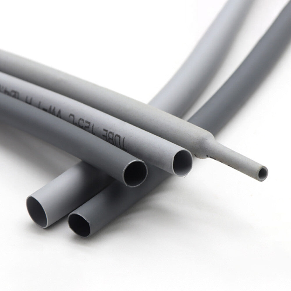 Heat Shrink Tubing Grey 2:1 Ratio — Ø1mm to Ø50mm, 1M–10M