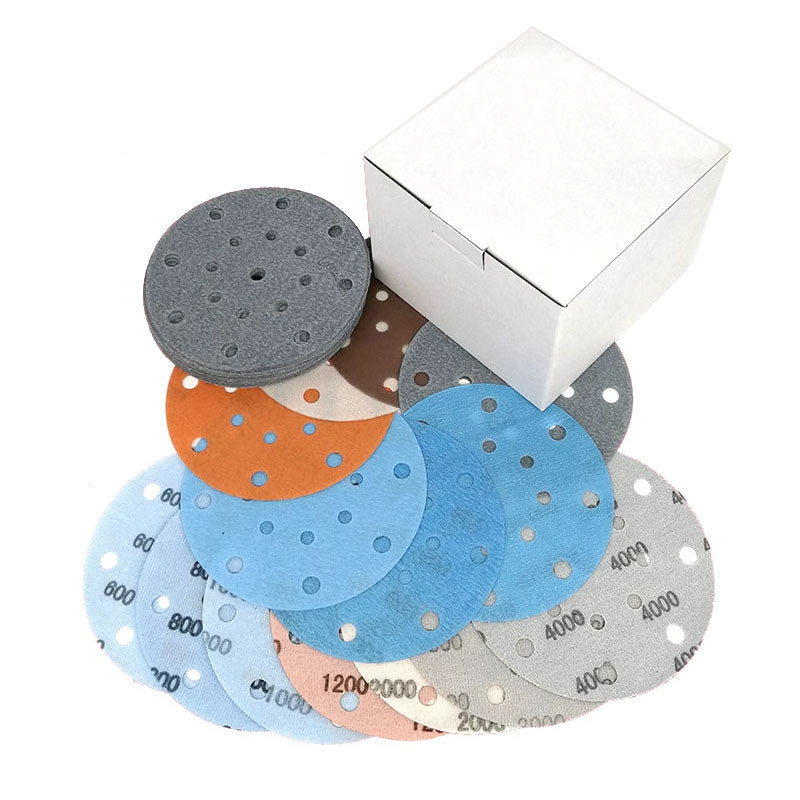 150mm Wet and Dry Sanding Discs 6 inch Sandpaper Hook and Loop Pads 17 Hole