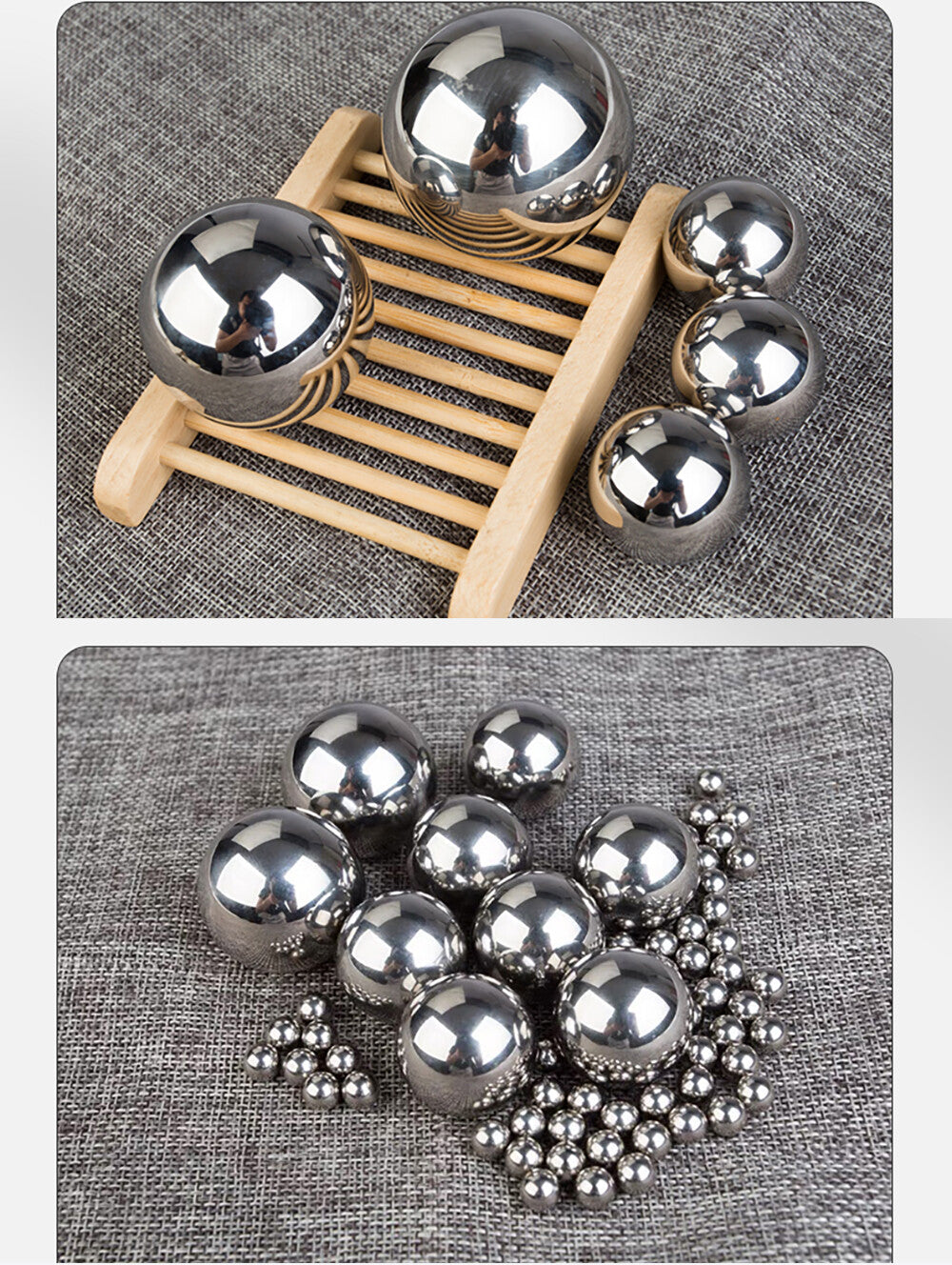 1mm to 100mm, 1/16" to 3" AISI 316L Stainless Steel Ball Bearings G100 Precision