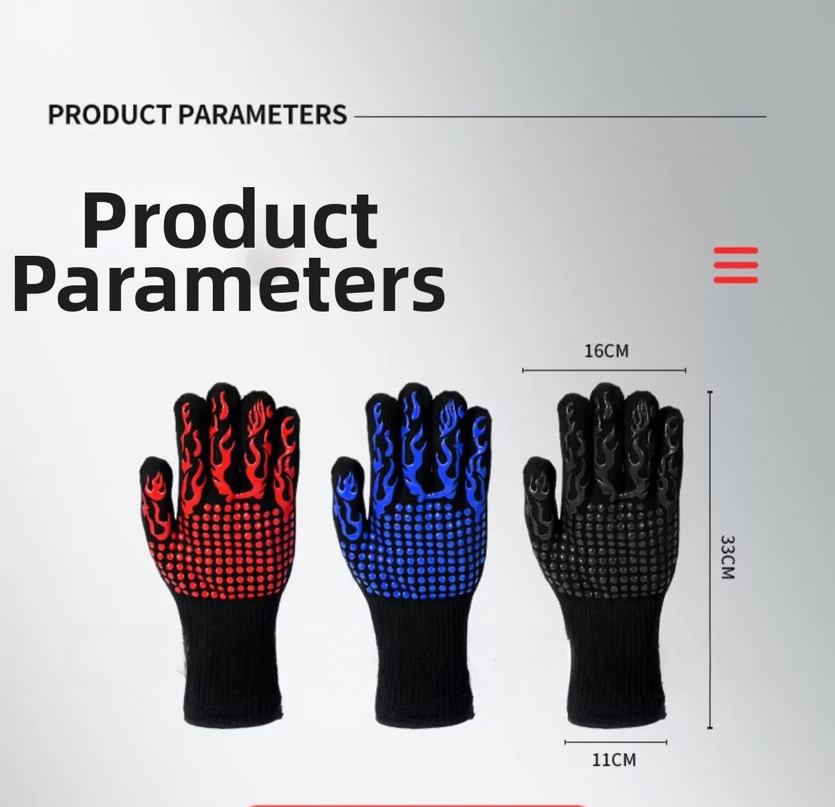 800°F Heat Resistant Gloves for Welding, Fire & Baking