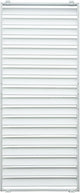 Louvered Pergola Screen Panel, Aluminum Privacy Screen for Outdoor Pergola, White