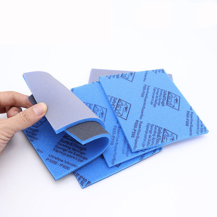 Sponge Polishing Block Pad Sandpaper Dry And Wet Two Grinding Coarse ~ Super Fin