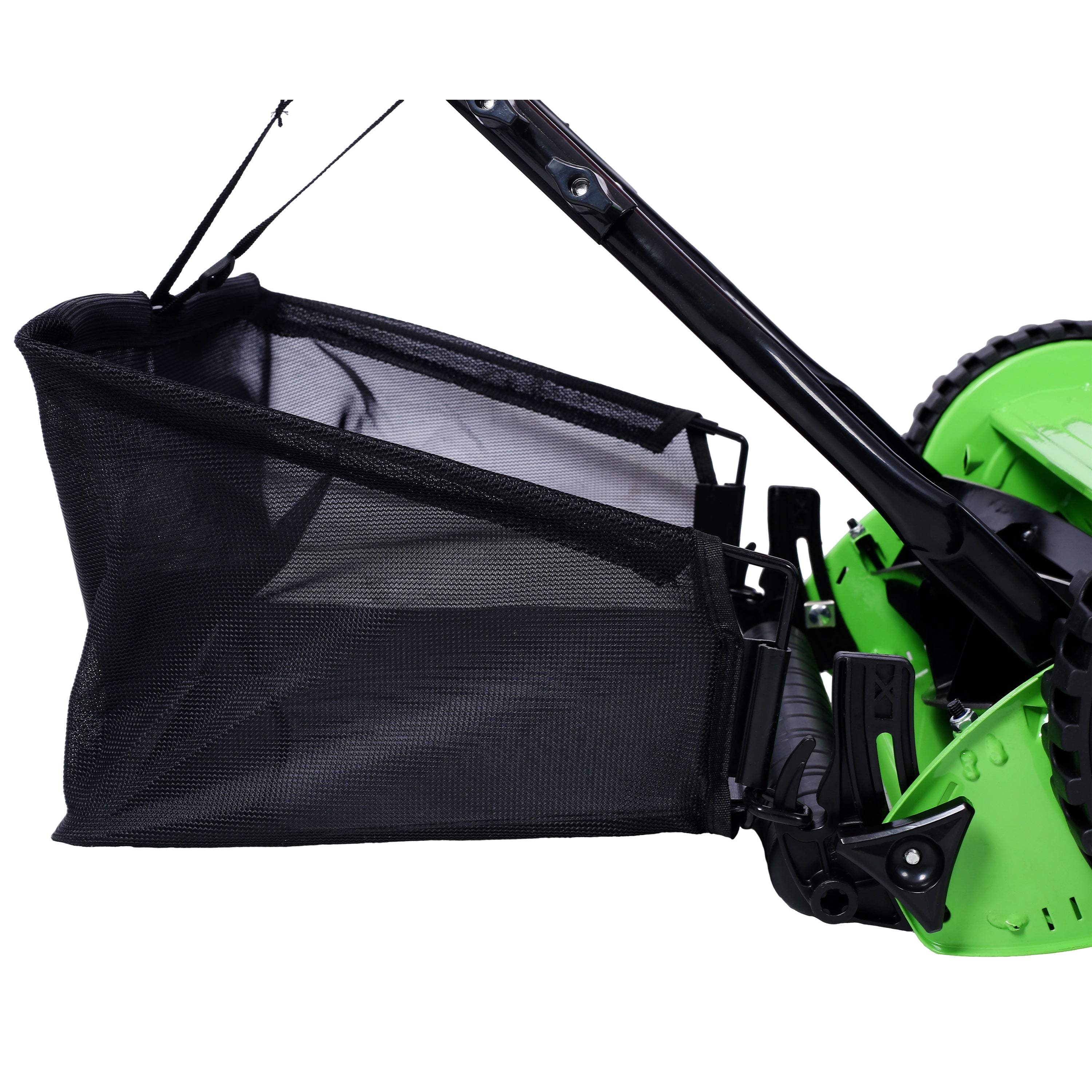 16-Inch 5-Blade Push Reel Lawn Mower with Grass Catcher, BLUE COLOR