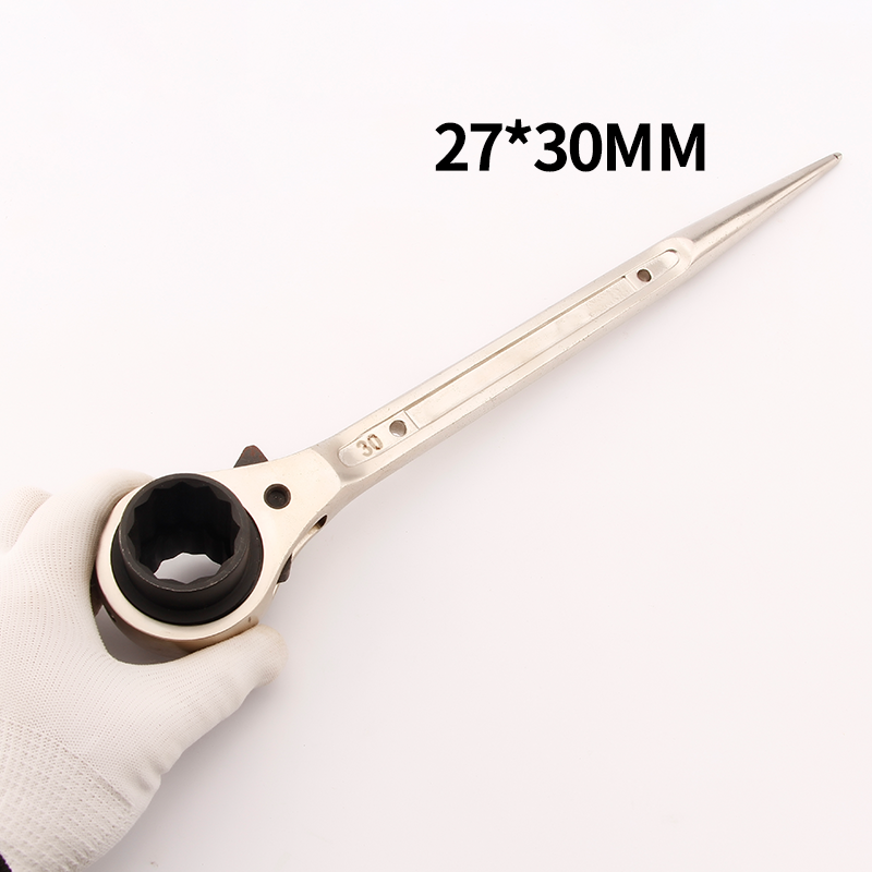 Chrome Vanadium Steel Plum Dual-Use Pointed Tail Socket Ratchet Wrenches