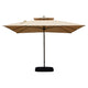 10x10 Ft Square Cantilever Umbrella, Beige, UPF 50+, 360° Rotation