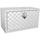 Underbody Truck Box, 30"×14"×16" Pickup Storage Box, Heavy Duty Aluminum Diamond Plate Tool Box with Lock and Keys, Waterproof Trailer Storage Box with T-Handle Latch for Truck, Van, Trailer