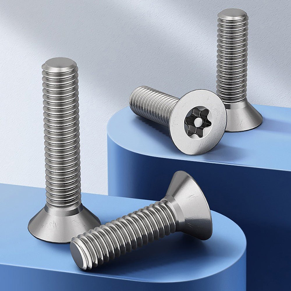 M3–M8 Pin Torx Countersunk Flat Head Machine Screws | A2 Stainless Steel - HomeDIYer