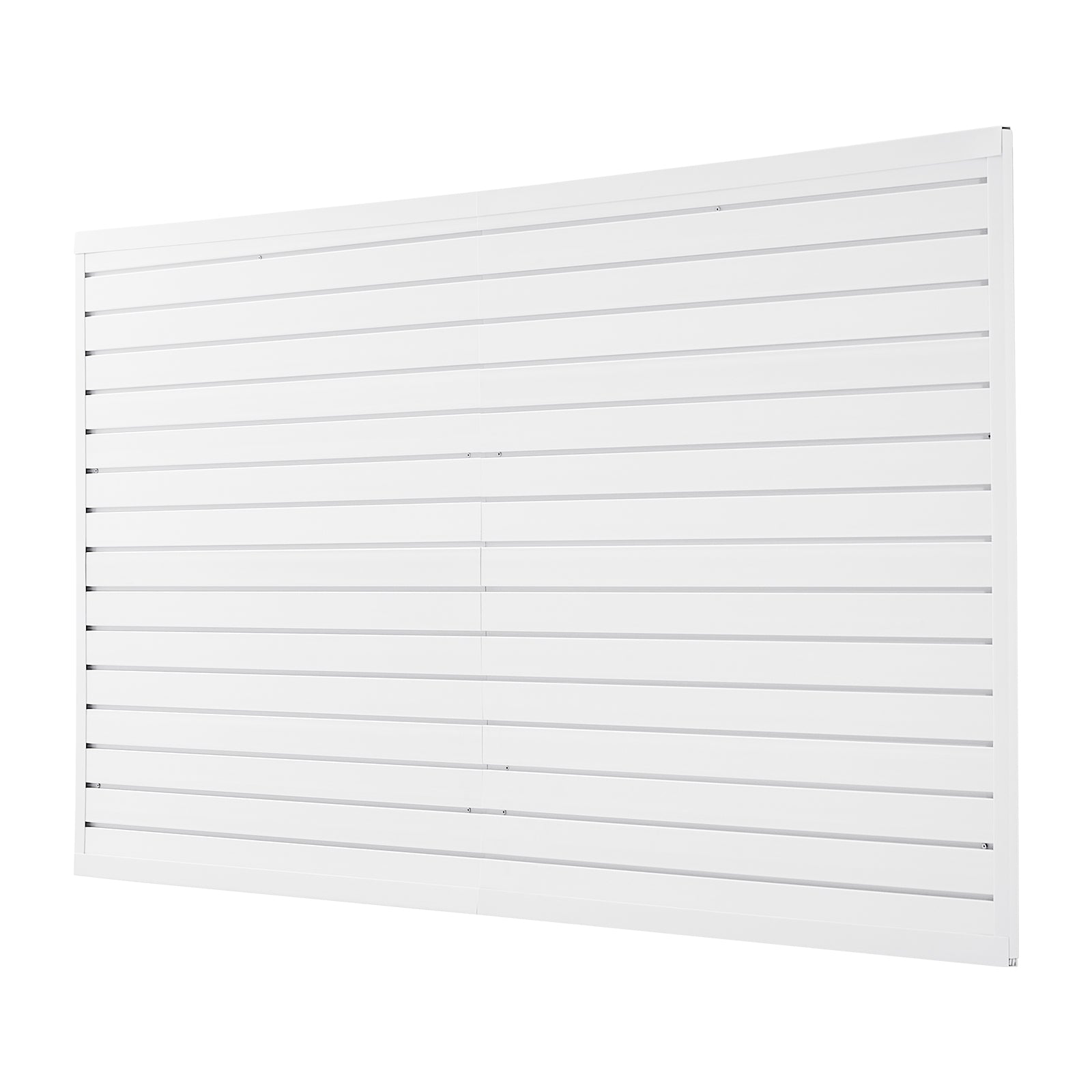 8 x 4 ft Slat Wall Paneling PVC White Garage Slatwall with Modular Design