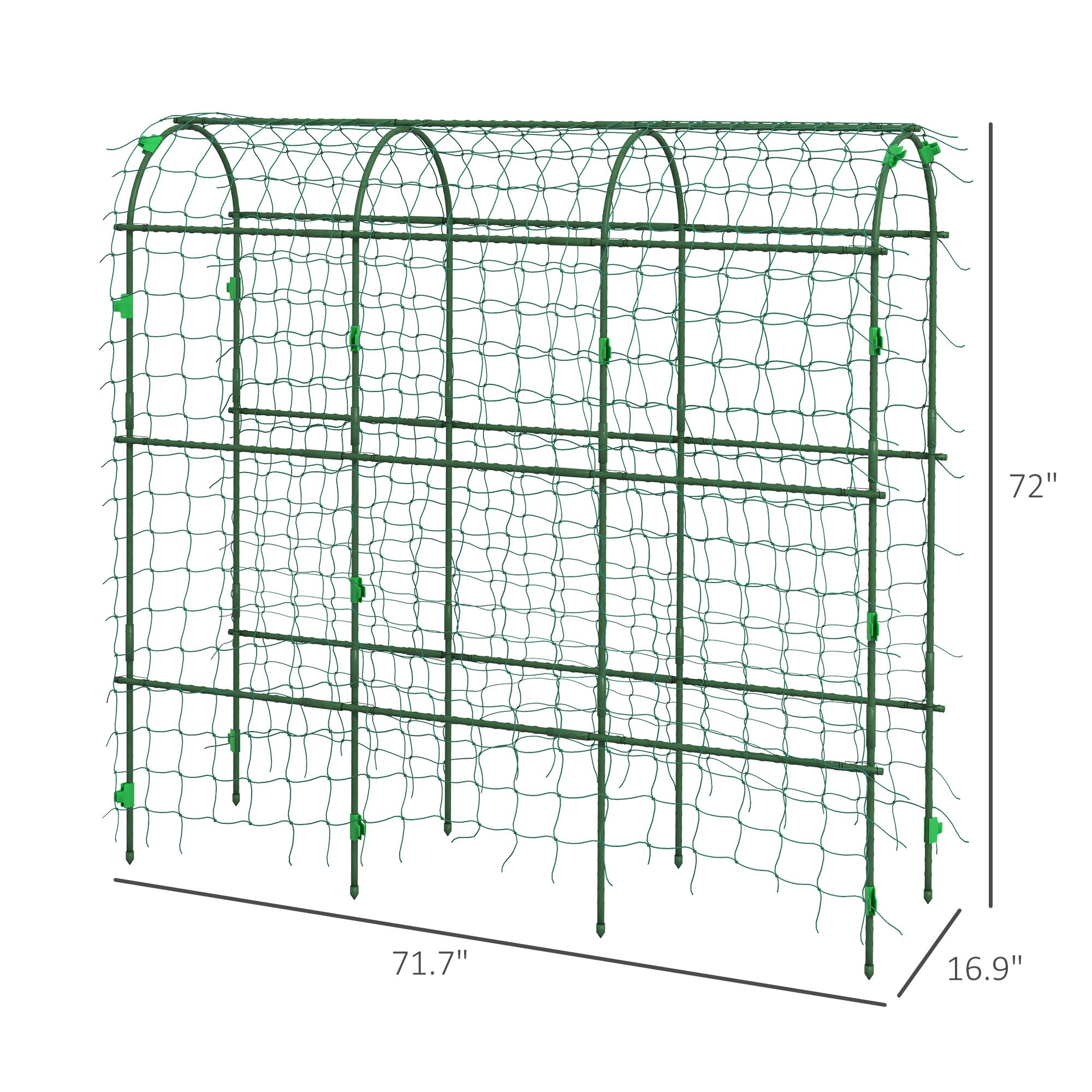 Arch Trellis,A-Frame Metal Garden Trellis,for Climbing Plants Outdoor,with Climbing Net