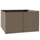 10x12 FT Gazebo Sidewall Set, 4 Polyester Panels with Zippers, Hooks & C-Rings, Dark Brown