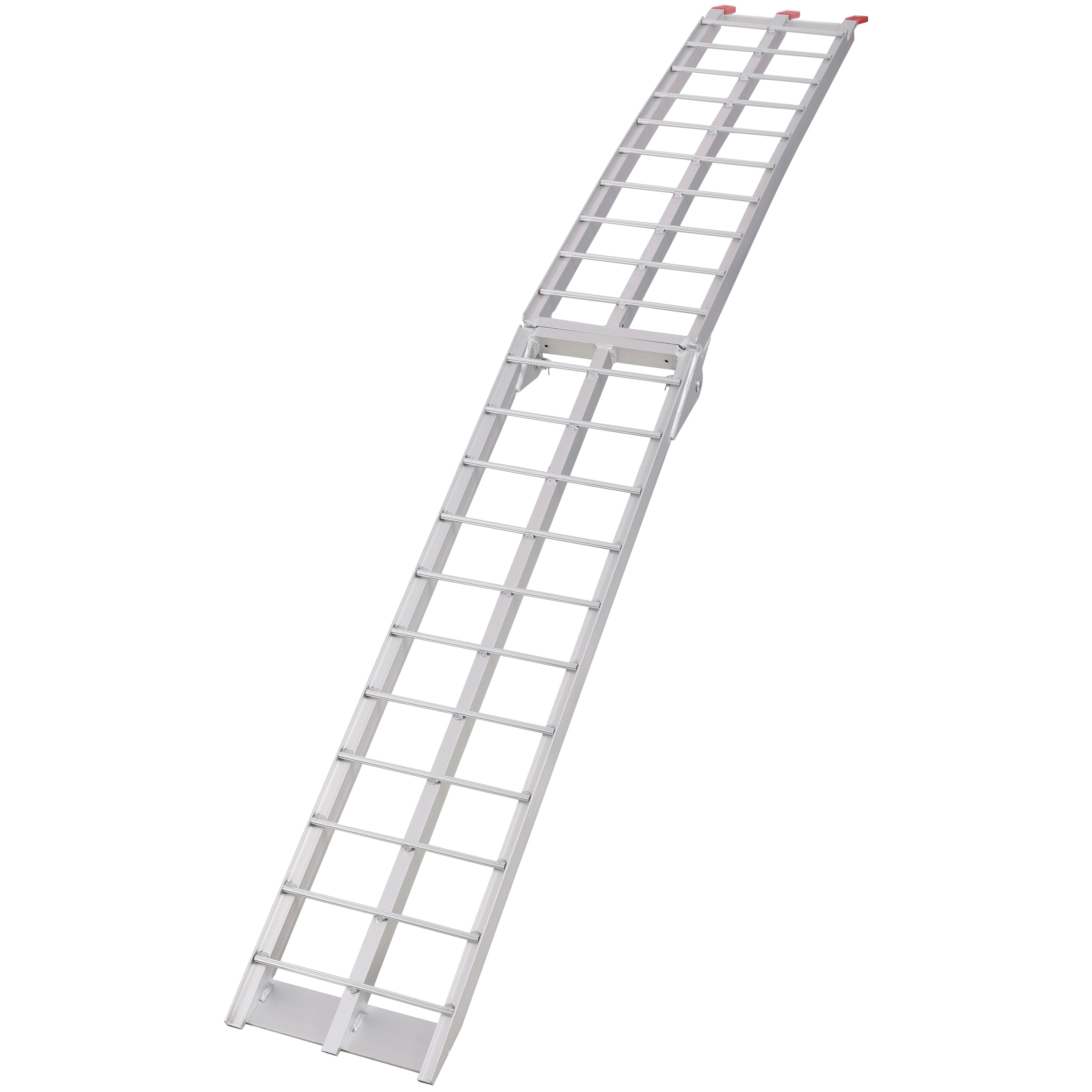 7.5FT Aluminum Loading Ramps, 1500 Lbs Capacity per pair, With safety straps, Motorcycle Ramp, ATV Truck Ramps, Tailgate Ramps, Four Wheeler Ramps for Trucks, Lawn Mower, UTV, 1 PAIR, SILVER Color