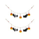 Halloween Bat Garland Set of 2, 47.5-Inch Iron Wall Decor