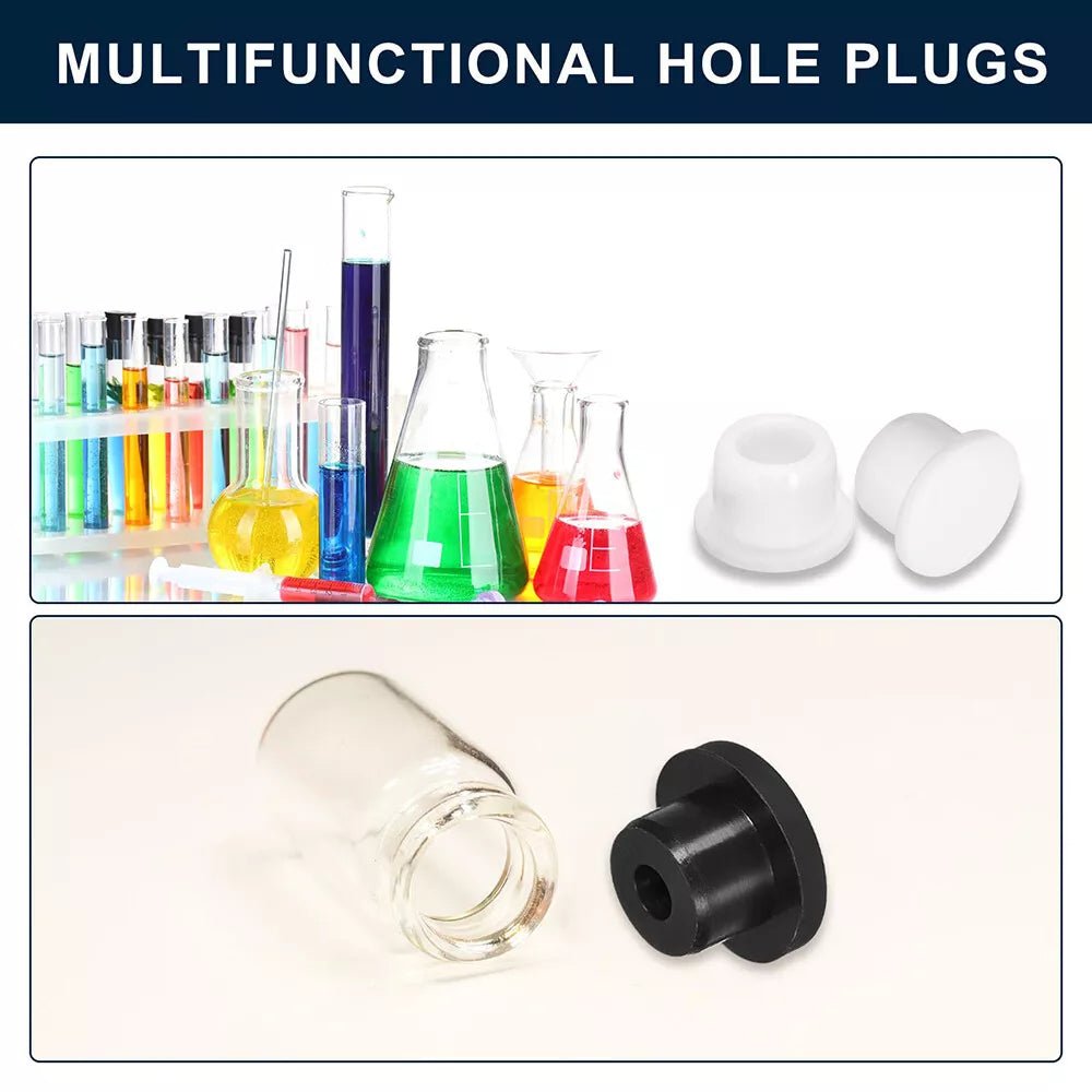 Silicone Rubber Round Hole Plugs Blanking End Cap Tube Pipe Insert Bung Blue - HomeDIYer