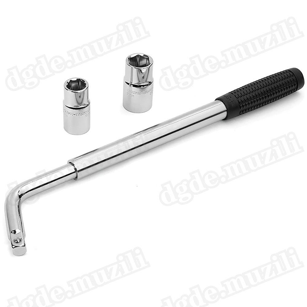 Extendable Wheel Telescopic Car Van Brace Socket Tyre Nut Wrench 17-19-21-23mm