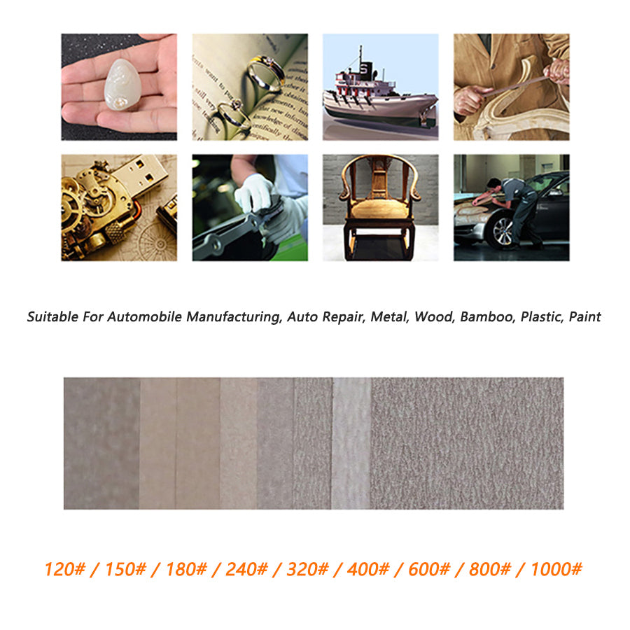 230x280mm AP23M Dry Use Abrasive Sandpaper Grit 120# - 1000# Sand Paper Sheets