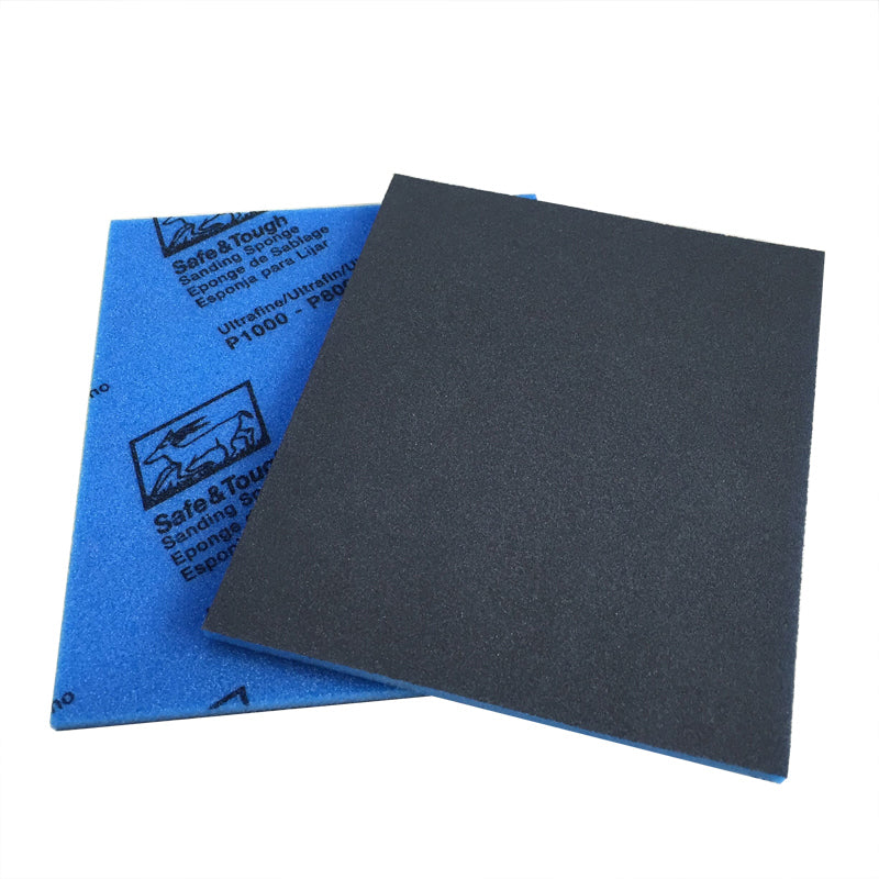 Sponge Polishing Block Pad Sandpaper Dry And Wet Two Grinding Coarse ~ Super Fin